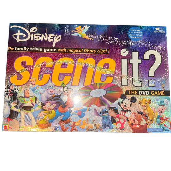Original Disney Scene It? DVD Board Game Trivia Family Fun